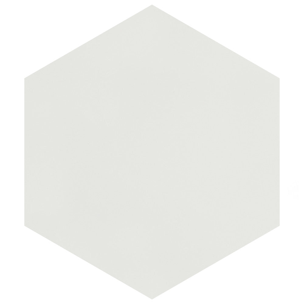 Merola Tile Textile Hex White 8-5/8 in. x 9-7/8 in. Porcelain Floor and Wall Tile (11.56 sq. ft. per case)