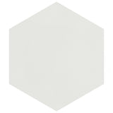 Merola Tile Textile Hex White 8-5/8 in. x 9-7/8 in. Porcelain Floor and Wall Tile (11.56 sq. ft. per case)