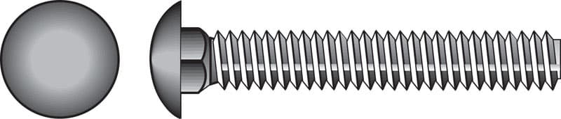 Hillman 3/8 in. x 2-1/2 in. Hot-Dipped Galvanized Steel Carriage Bolt, 50-Pack
