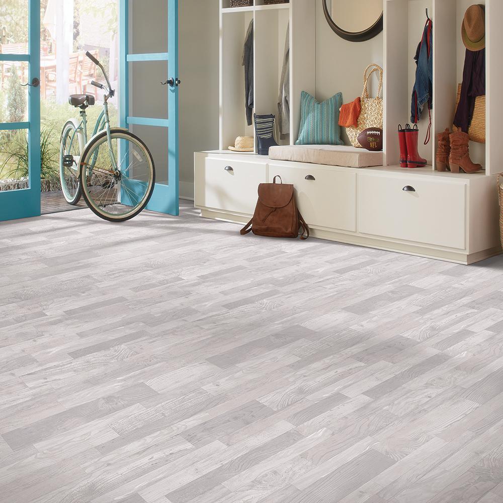 IVC Light Harbor Plank Residential Vinyl Sheet, Sold by 13.2 ft. Wide x Custom Length - Super Arbor