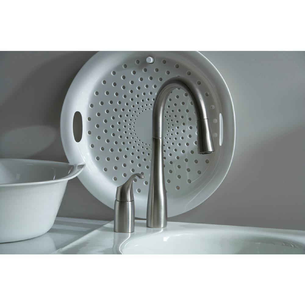 Simplice Single-Handle Pull-Down Sprayer Kitchen Faucet in Vibrant Stainless - Super Arbor