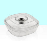 White Kitchen Air Vacuum Sealer Container - Air Sealing Food Canister Accessory (1+ Liter)