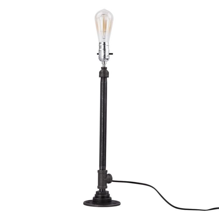 1/2 in. Black Steel Pipe 20.5 in. H Torch Style Lamp Kit