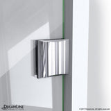 Aqua Lux 48 in. x 58 in. Frameless Hinged Tub Door in Chrome - Super Arbor