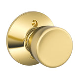 Schlage Bell Bright Brass Dummy Knob, Right or Left Handed