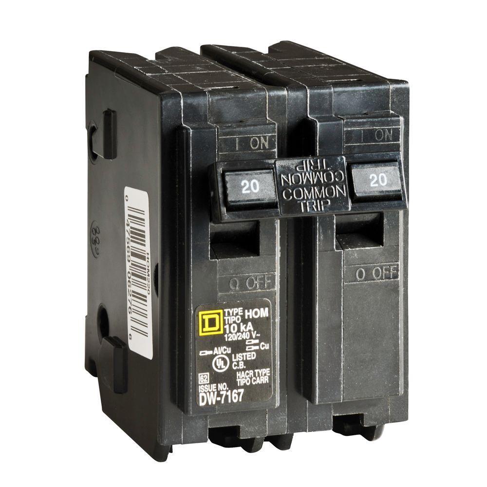 Homeline 50 Amp 2-Pole Circuit Breaker