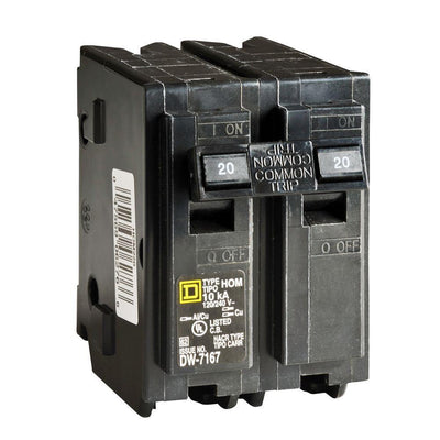 Homeline 20 Amp 2-Pole Circuit Breaker (6-pack) - Super Arbor