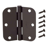 3 in. Oil-Rubbed Bronze 5/8 in. Radius Door Hinge