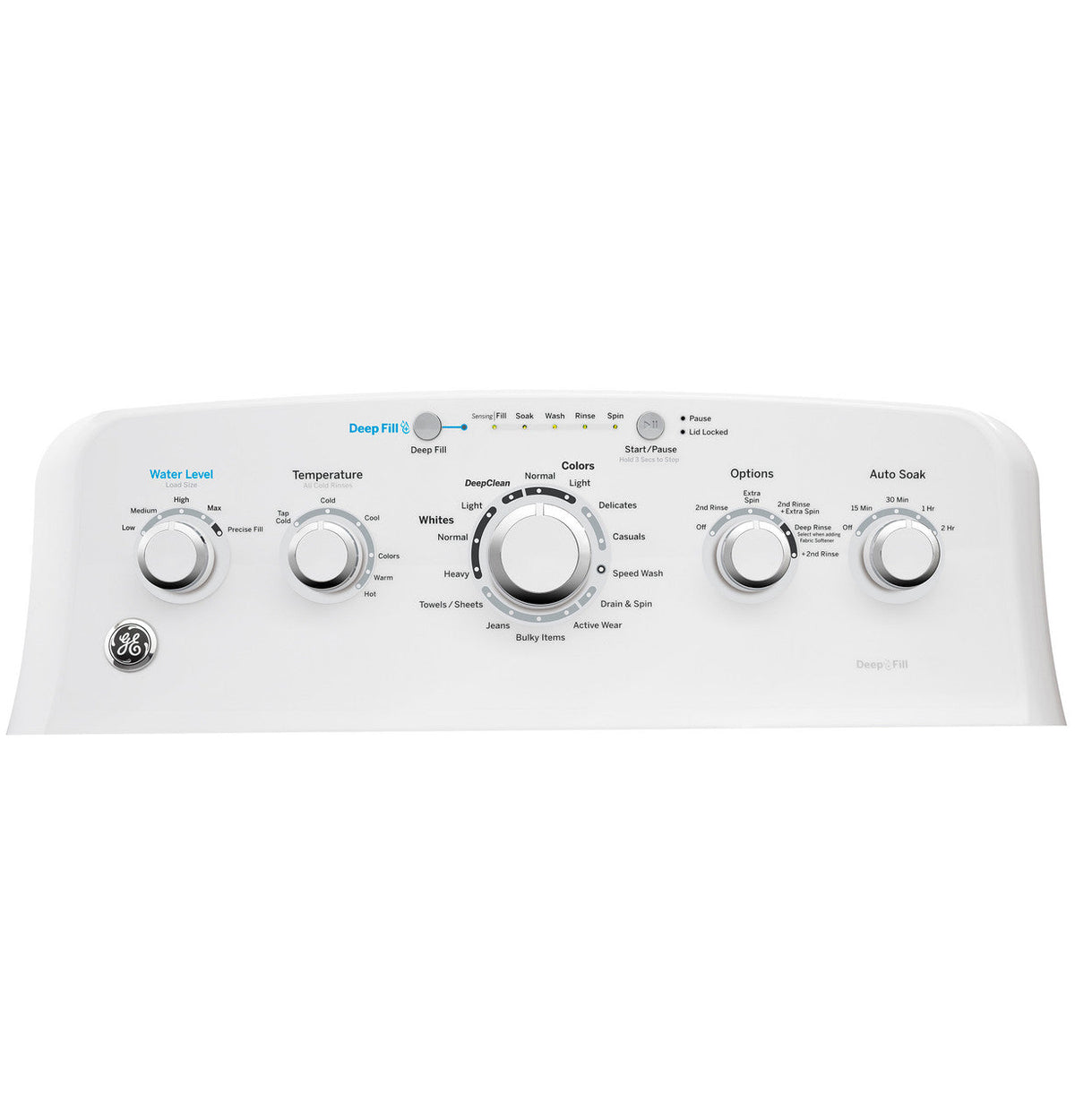 GE 4.5 cu. ft. High-Efficiency White Top Load Washing Machine with Stainless Steel Basket, GTW465ASNWW