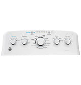 GE 4.5 cu. ft. High-Efficiency White Top Load Washing Machine with Stainless Steel Basket, GTW465ASNWW