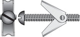 Hillman 1/4 in. Diameter x 3 in. Length Round Head Steel Toggle Bolt, Zinc-Plated — 1 Pack
