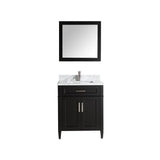 Savona 72 in. W x 22 in. D x 36 in. H Bath Vanity in Espresso with Vanity Top in White with White Basin and Mirror - Super Arbor