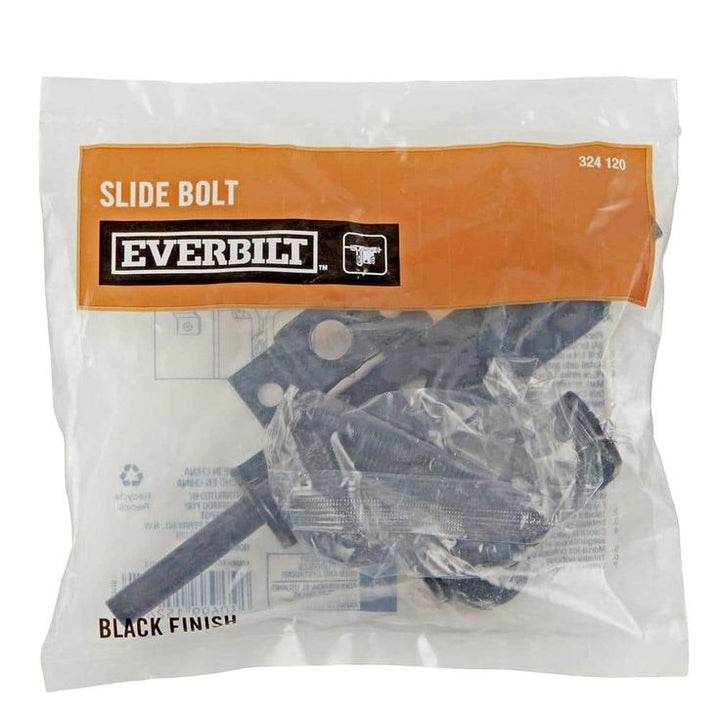 Everbilt Black Slide Bolt