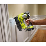 18-Volt ONE+ Lithium-Ion Cordless 7-1/4 in. Compound Miter Saw and AirStrike 18-Gauge Brad Nailer (Tools Only) - Super Arbor