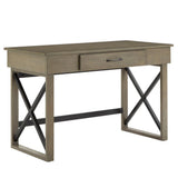 Grey Lift Top Desk With One Usb Charing Port - Super Arbor