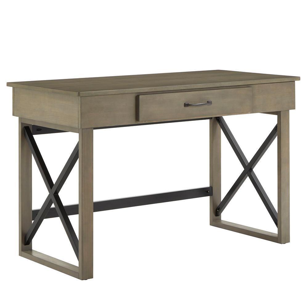 Grey Lift Top Desk With One Usb Charing Port - Super Arbor