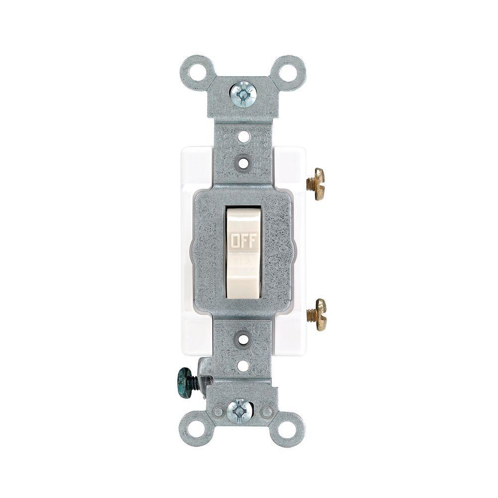 15/20 Amp Industrial Toggle Switch, White - Super Arbor