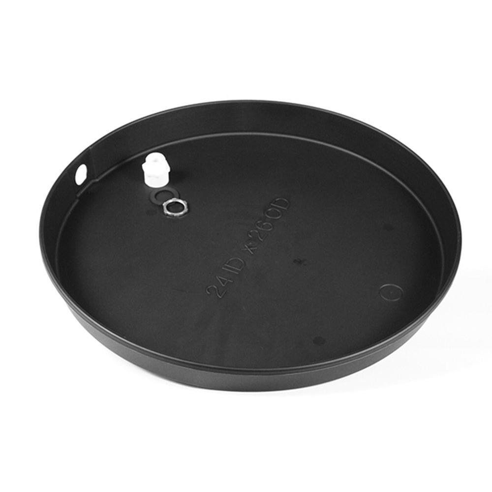 24 in. I.D. Plastic Drain Pan - Super Arbor