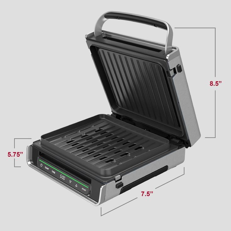 Smokeless - Digital Family Size Grill, Silver
