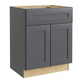 Home Decorators Collection Newport 24 in. W x 21 in. D x 34.5 in. H Assembled Plywood Sink Base Bath Cabinet in Deep Onyx with Soft Close