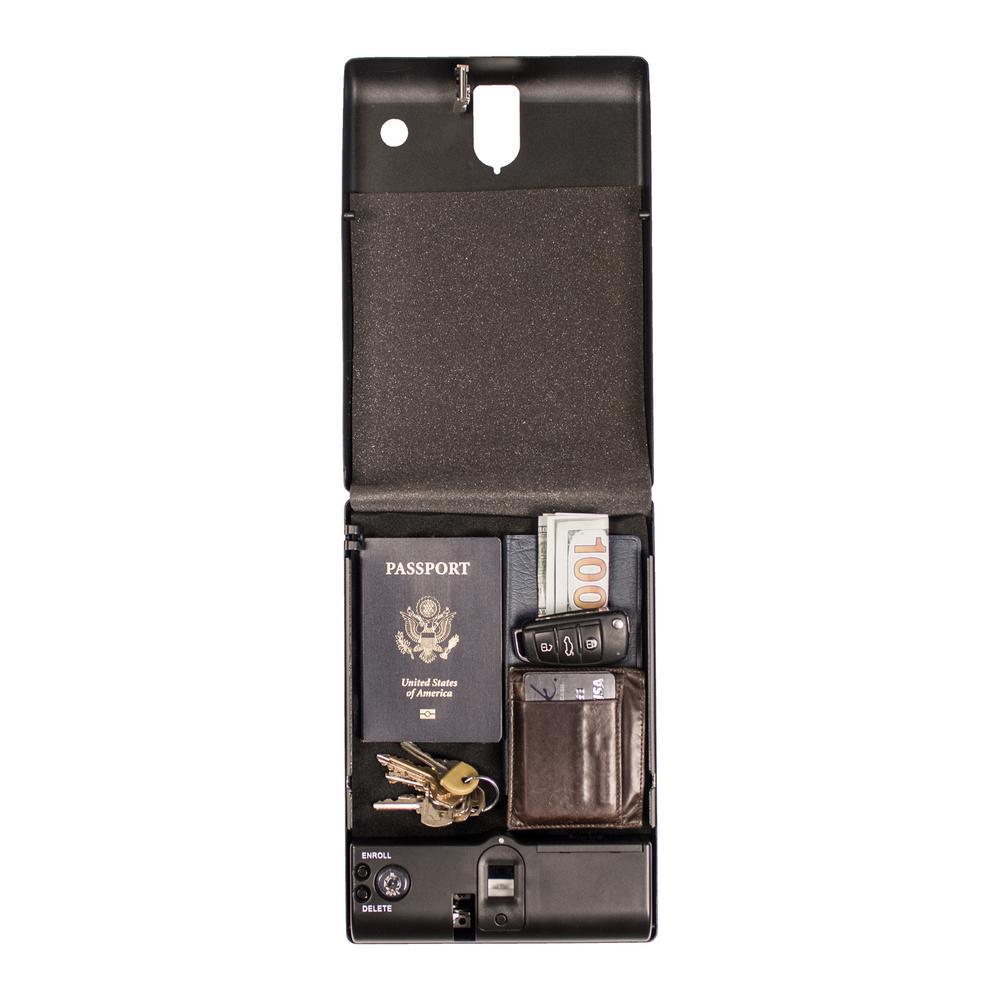 10.75 in. L Biometric Lock Small Pistol Safe - Super Arbor