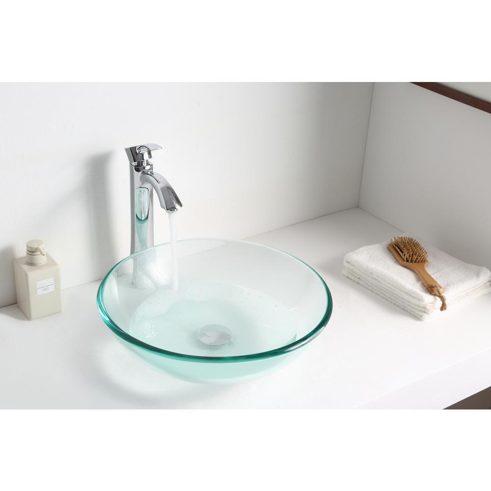 Etude Series Vessel Sink in Lustrous Clear - Super Arbor
