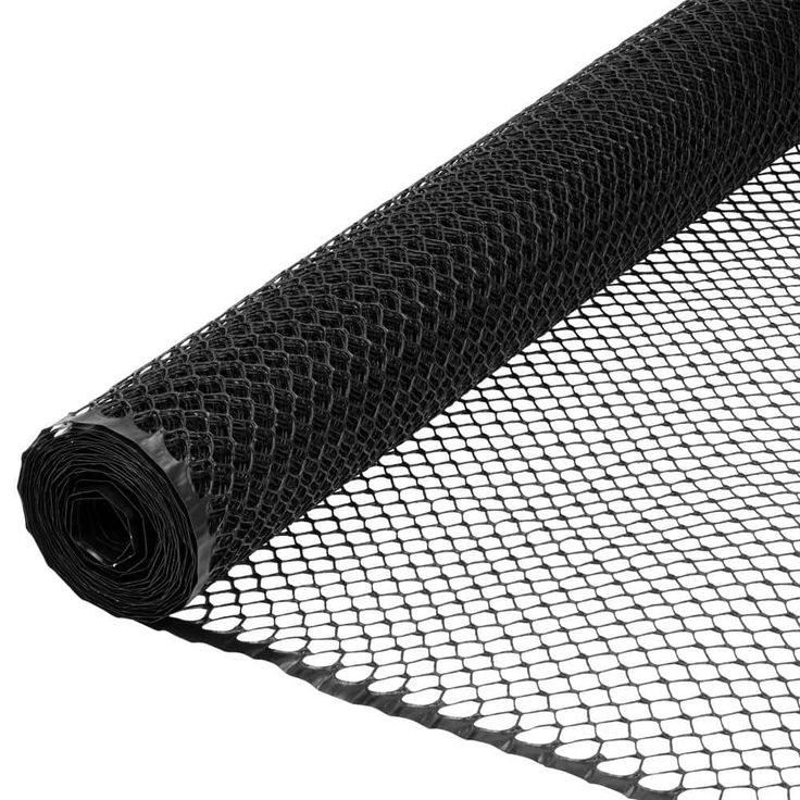 Everbilt 3/4 in. Mesh 3 ft. x 25 ft. Black Plastic Poultry Netting