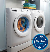GE 32 in. 4.8 cu. ft. White Front Load Washing Machine with OdorBlock UltraFresh Vent System and Sanitize with Oxi