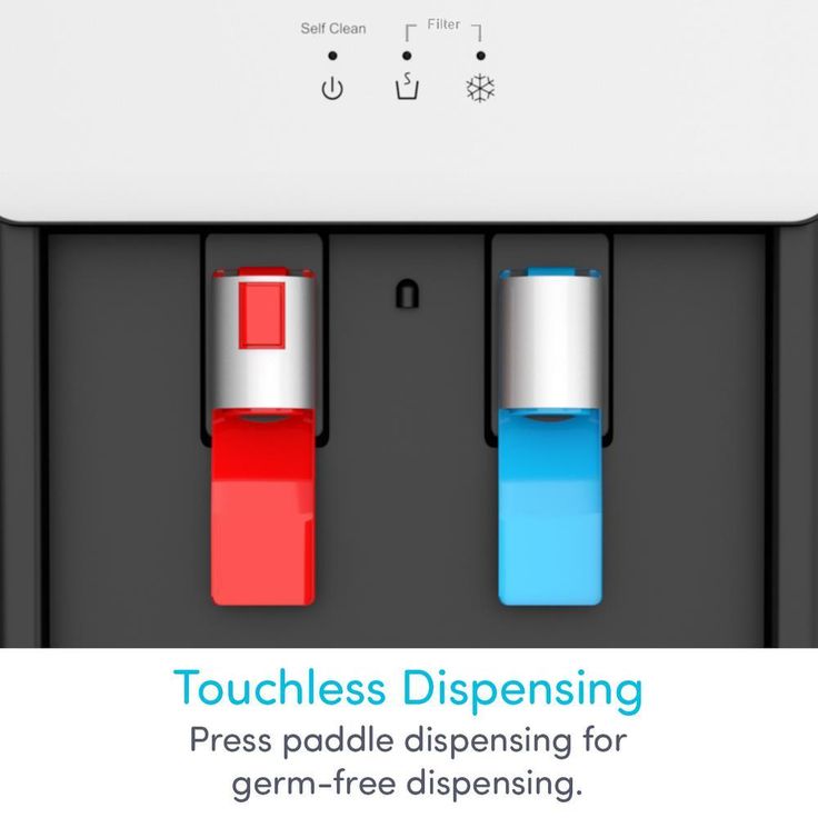 Self-Cleaning Touchless Bottle-Less Water Cooler Dispenser with Hot/Cold Water, Child Lock, NSF/UL/ENERGY STAR, White
