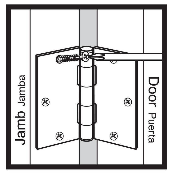 3 in. Oil-Rubbed Bronze Square Corner Door Hinge