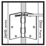 3 in. Oil-Rubbed Bronze Square Corner Door Hinge