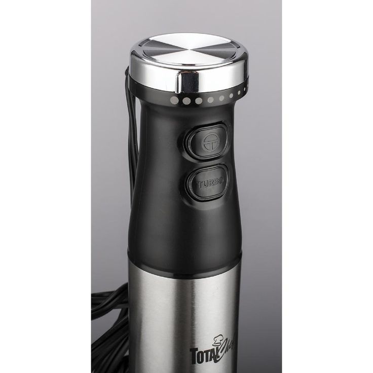 225-Watt Single Speed Silver/Black Immersion Hand Blender with Turbo Boost