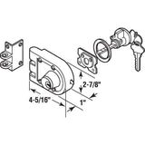 Jimmy-Resistant Deadlock, Diecast, Brass Color, Angle Strike, Double Cylinder - Super Arbor