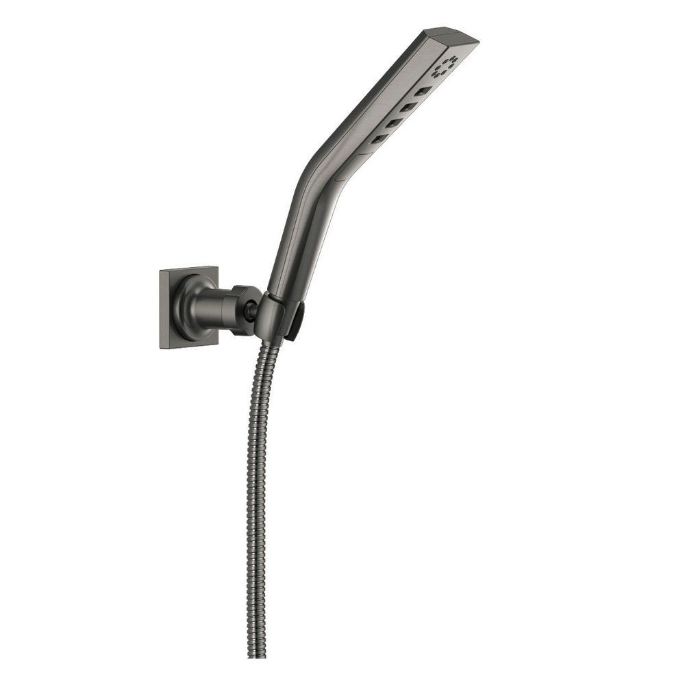 Pivotal 3-Spray 1.8 in. Single Wall Mount Handheld H2Okinetic Shower Head in Matte Black - Super Arbor
