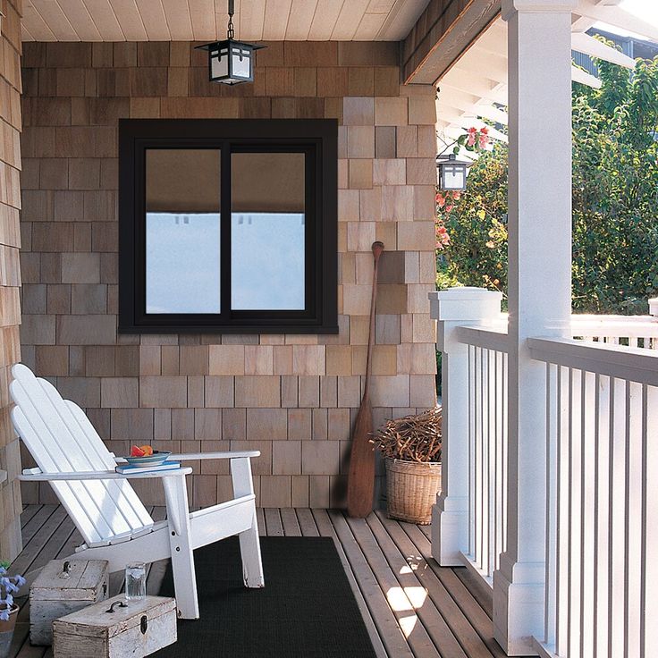 JELD-WEN FiniShield V-4500 35-1/2-in x 35-1/2-in x 3-in Jamb Right-operable Vinyl Black Sliding Window Full Screen Included