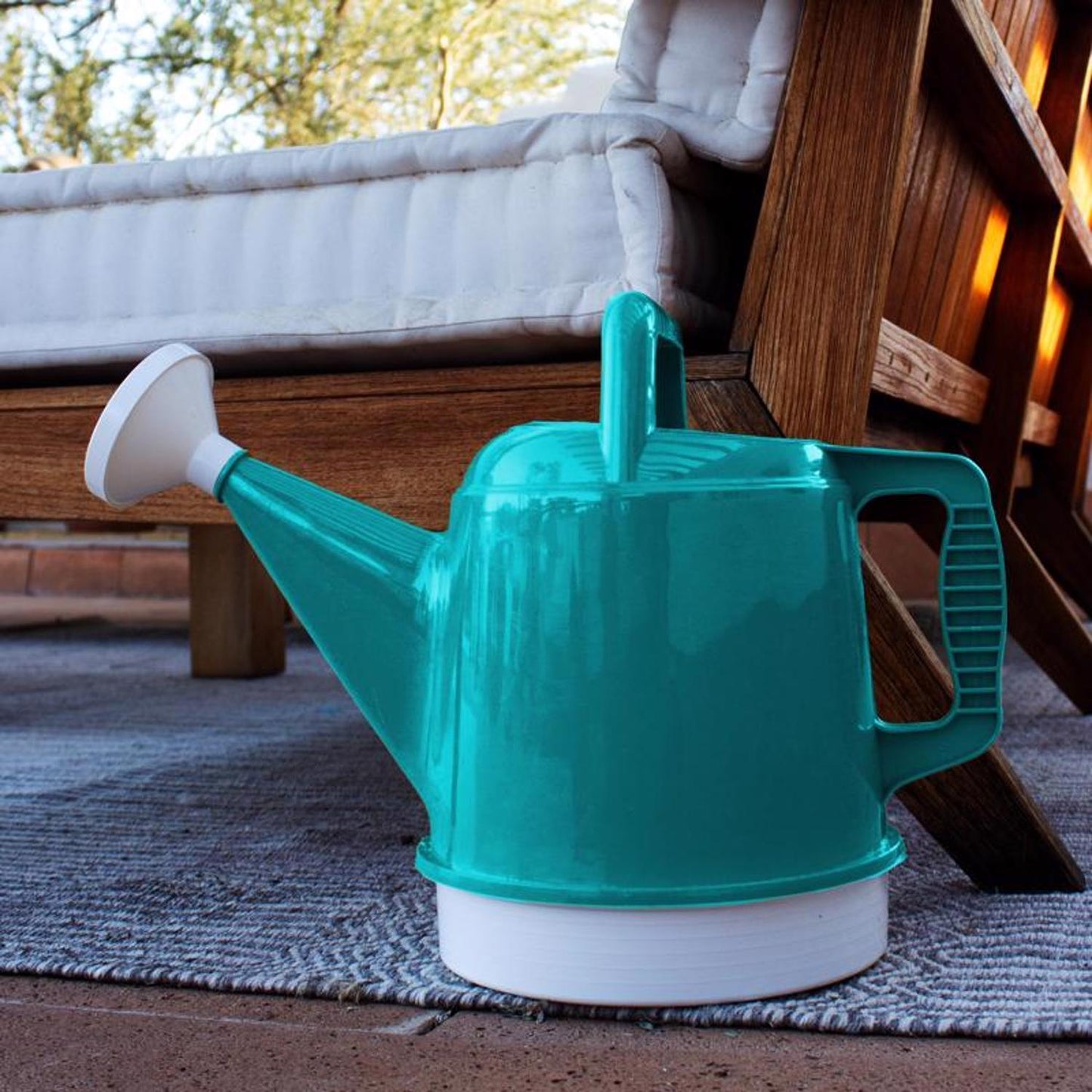 Bloem Teal 2.5 gal Plastic Watering Can