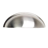 3 in. (76 mm) Center-to-Center Satin Nickel Bin Cup Drawer Pull (10-Pack)