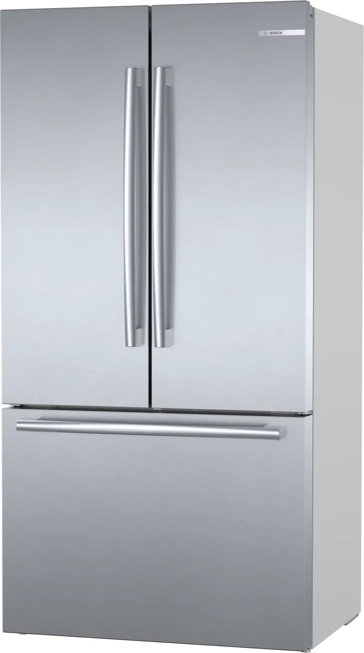 Bosch 800 Series 36 in. 21 cu. ft. French 3 Door Refrigerator in Stainless Steel with Dual Compressor, Counter-Depth