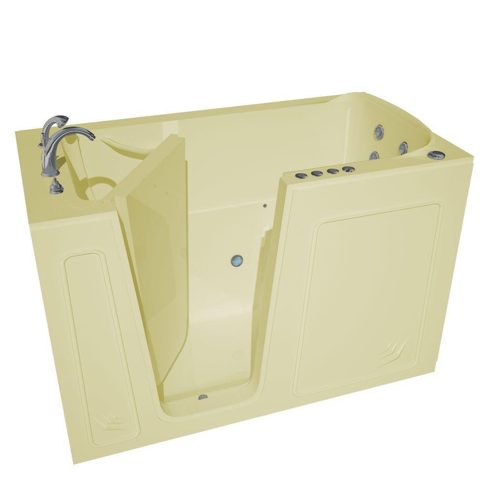 Nova Heated 5 ft. Walk-In Air and Whirlpool Jetted Tub in White with Chrome Trim - Super Arbor