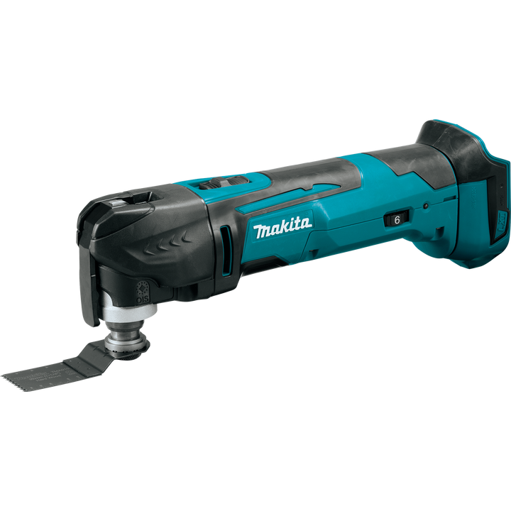 Makita 18V LXT Lithium‑Ion Cordless Variable Speed Oscillating Multi‑Tool, Tool‑Only (XMT03Z) with Blade and Accessory Adapters