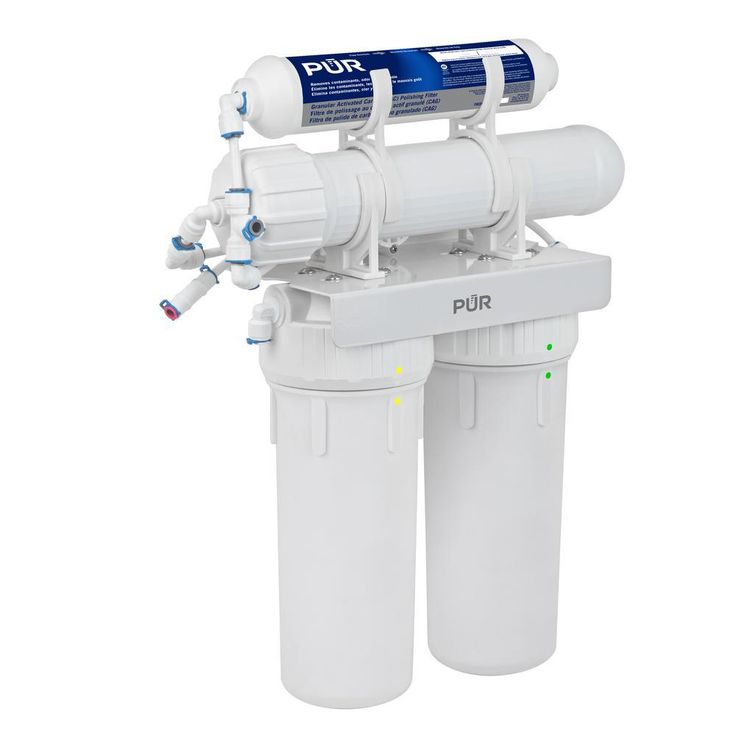 4-Stage Universal 23.3 GPD Reverse Osmosis Water Filtration System with Faucet