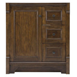 Creedmoor 30 in. W Bath Vanity Cabinet Only in Walnut - Super Arbor