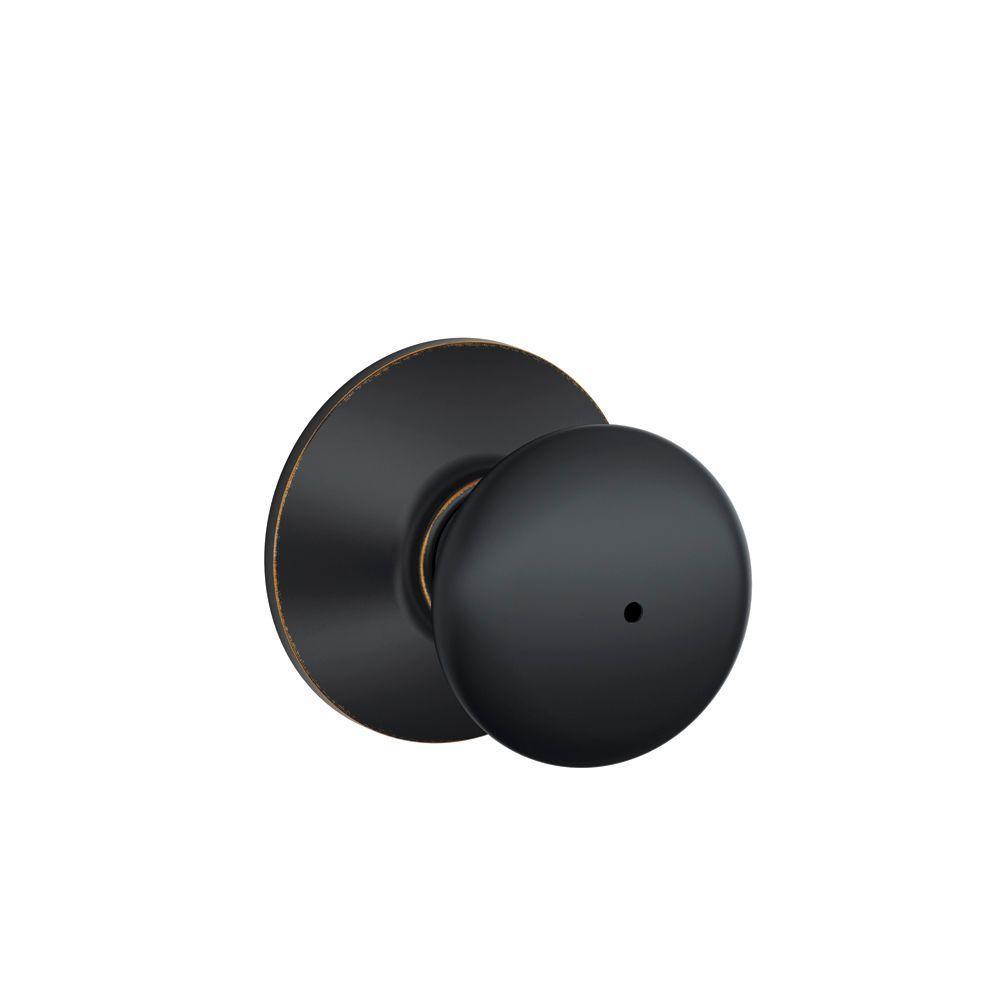 Plymouth Bright Brass Privacy Bed/Bath Door Knob - Super Arbor