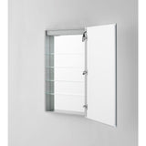Signature Royale 24 in W x 30 in. H Recessed or Surface Mount Medicine Cabinet with Single Door,LED Lighting,Right Hinge - Super Arbor