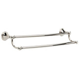 Delta  Cassidy 24-in Double Polished Nickel Wall Mount Double Towel Bar