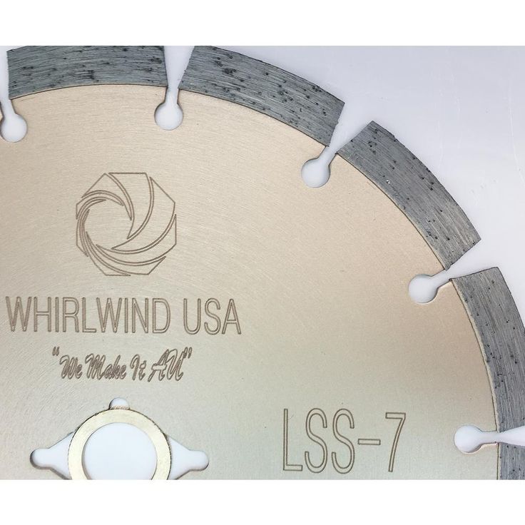 Whirlwind USA 7 in. 14-Teeth Segmented Diamond Blade for Dry or Wet Cutting Concrete, Stone, Brick and Masonry