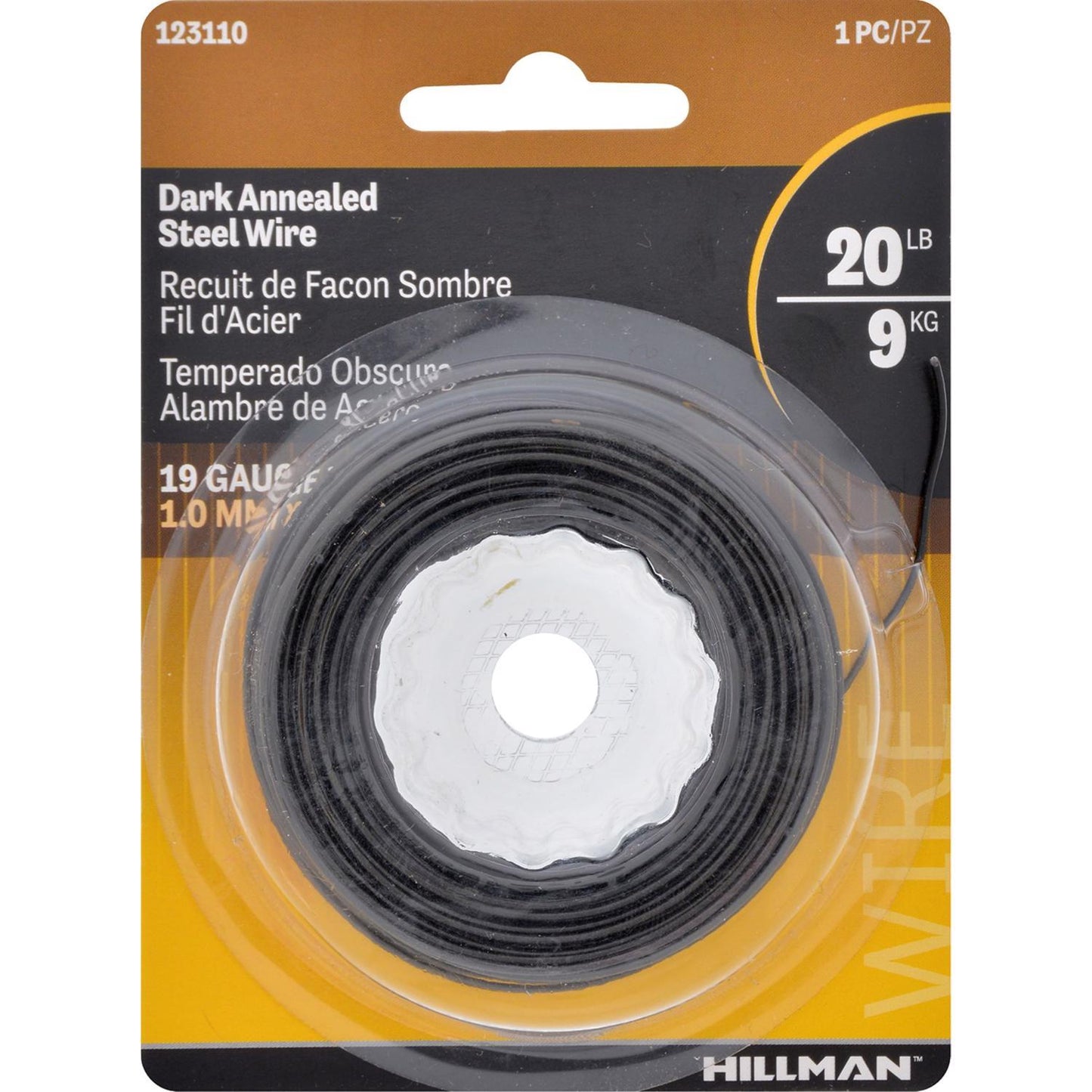 Hillman 50 ft. Black Annealed Steel Wire, 19 Gauge