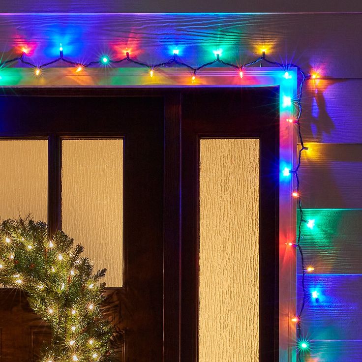 GE StayBright 50-Count 12.2-ft Multicolor LED Plug-In Christmas String Lights