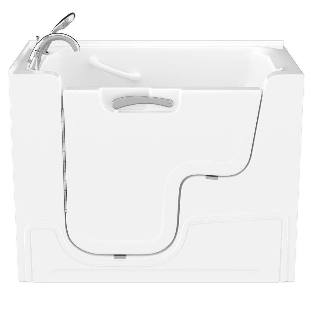 HD Series 29 in. x 53 in. Left Drain Wheelchair Access Walk-In Soaking Bathtub in White - Super Arbor