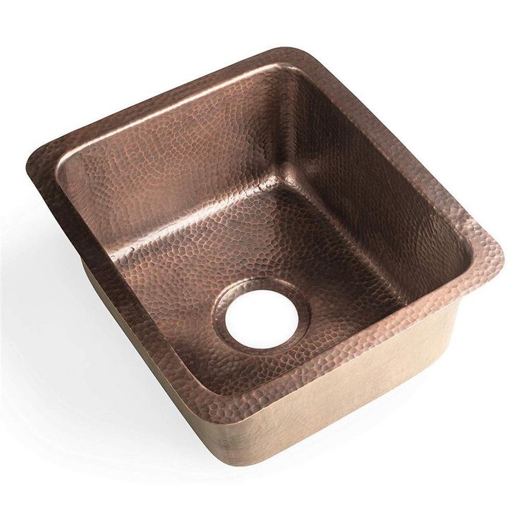 Monarch Dual Mount Pure Copper Hand Hammered 17 in. Highball Single Bowl Bar Prep/Kitchen Sink